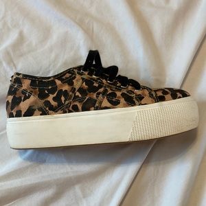 Steve Madden platform cheetah sneakers